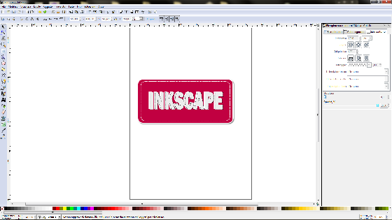 Il risultato finale in Inkscape